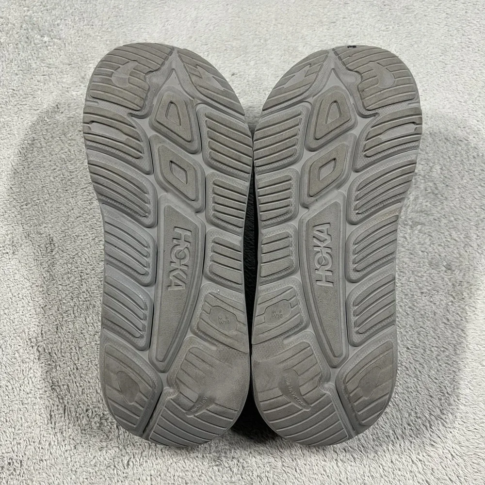 Hoka One One ORA Recovery Slides 3 Gray Sandals Mens 8 Womens 10